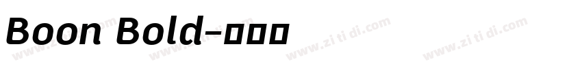 Boon Bold字体转换